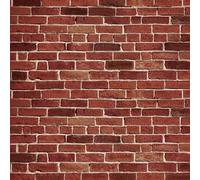 VitalCozy 4 x 30ft Christmas Brick Wall Backdrop Faux Brick Fireplace Decoration Photography Photo Background for Baby Shower Birthday Wedding Party Accessory (Dark Red)