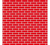 VitalCozy 4 x 60ft Christmas Brick Wall Backdrop Faux Brick Fireplace Decoration Photography Photo Background for Baby Shower Birthday Wedding Party Accessory (Red)