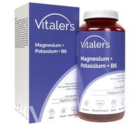 Vitaler’s Magnesium 100 mg + Potassium 150 mg + Vitamin B6 6 mg - 120 Capsules, Vegan, 4 Months of Supplementation