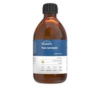 Vitaler’s Omega-3 Cod Liver Oil | Norwegian Fish Oil 1200 mg | EPA, DHA, Vitamins A, D, E | Lemon | 250 ml