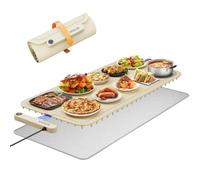 Vitaler Warming Mat for Food, (XXL 35”x16”) Electric Warming Trays, Upgrade Graphene Fast Full-Surface Heating Mat for Food with 6 Level Temp, 6 Hours Timer, Food Warmer Pad for Gatherings, Parties