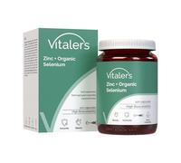 Vitaler's Zinc 15 mg + Selenium 200 μg - 120 Capsules, Vegan, 4 Months of Supplementation, No Preservatives, Pure Composition