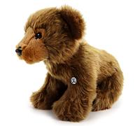 Vitali Cuddly Toy Brown Bear Grizzly Plush Toy Sitting Brown