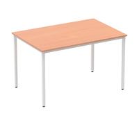 Vitali Rectangular Meeting Table (Square Legs), 120wx80dx73h (cm), Beech