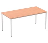 Vitali Rectangular Meeting Table (Square Legs), 160wx80dx73h (cm), Beech