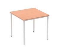 Vitali Square Meeting Table (Square Legs), Beech, Fully Installed