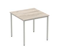 Vitali Square Meeting Table (Square Legs), Grey Oak