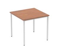 Vitali Square Meeting Table (Square Legs), Walnut, Express Delivery