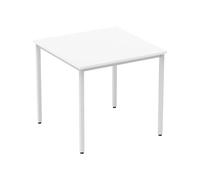 Vitali Square Meeting Table (Square Legs), White