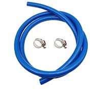 VitaLifePower Blue Beer Gas Line, 5/16" ID x 9/16" OD, 5ft, 2 Clamps, Food Grade PVC, Stainless Steel, Kegerator, Homebrewing, 1 Pack