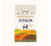 Vitalin Adult Chicken with Thyme & Root Veg Dry Dog Food | Grain-Free Kibble with Added Joint, Gut & Dental Support | 2KG