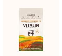 Vitalin Adult Small Breed Dry Dog Food | Added Joint, Gut & Dental Support | Chicken with Thyme & Root Veg | 2 Kg Pack of 4