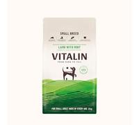Vitalin Adult Small Breed Dry Dog Food | Grain-Free Kibble with Added Joint, Gut & Dental Support | Lamb with Mint, 2KG