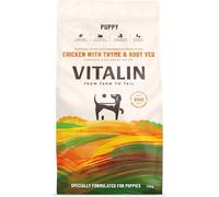 Vitalin Puppy Chicken with Thyme & Root Veg Dry Dog Food | Grain-Free Kibble for Growing Puppies | 12KG