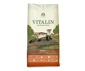Vitalin,The Natural Choice Complete Dry Ferret Food - Chicken and Rice 2 kg, for Balanced Nutrition, Protein, and Essential Vitamins and Minerals for Optimal Health and Wellness single