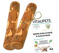 VITALIPETS Olive Wood for Dogs, Size L 15 to 20 kg, 2 Units