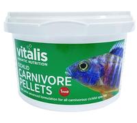 Vitalis Cichlid Carnivore Pellets Tropical Fish Food (1mm) 140g