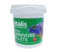 Vitalis Cichlid Carnivore Pellets Tropical Fish Food (1mm) 70g