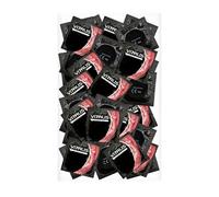 VITALIS 100 Condoms Pack Sensation with ridges & nubs I Nominal Width 53 mm I Soft Pink Condoms I 100 Premium Condoms with ridges I Delicate Textured Condoms