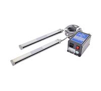 VitalisWorks 40-70PSI Anti Static Eliminator, Aluminum Alloy Ionizing Air Bar, with 8KV High Voltage Generator, Tungsten Steel Ion Needle, for Electronics, Plastics, Silk Printing, Textiles (400mm)