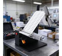 VitalisWorks 5-110mm Electric Label Peeling Machine, Diameter 180mm, Adjustable Tension, Automatic Label Dispenser, Peeling Speed 8 Inches/s, for Warehouses, Logistics, Factories, Supermarkets