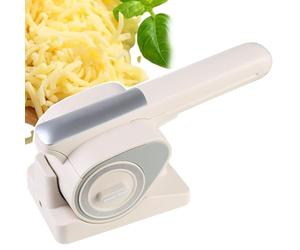VitalisWorks Cordless Electric Cheese Grater, Automatic Rotary Slicer with 2 Rotary Drums, Rechargeable Handheld Shredder for Cheese, Nuts, Chocolate and Vegetables