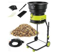VitalisWorks Electric Leaf Compost Crusher,17:1 Shredding Ratio,wire & Storage Bag | 2500W Leaf Mulcher Shredder,8000rpm Electric Chipper,208L/min Capacity,for Yard Cleanup (40m Wire)