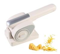 VitalisWorks Handheld Electric Cheese Shredder, Cordless with 2 Rotary Drums, Rechargeable, for Cheese, Nuts, Chocolate, Vegetables