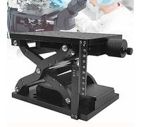 VitalisWorks Optical Lab Jack, Manual Z Axis Lift Platform, Sliding Optical Lift Tabl, Adjustable Height, Durable Design, 210 x 150 mm for Laboratory Use