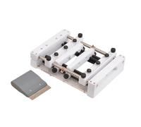 VitalisWorks Solder Paste Screen Printing Machine,150×150/250×250mm PCB Stencil Printer with Scraper, Small Steel Mesh Screen Printing Station,Without Steel Plates (White 150x150mm)