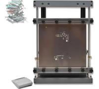 VitalisWorks Solder Paste Screen Printing Machine,Manual PCB Stencil Printer with Scraper Width 80mm,Small Steel Mesh Screen Printing Station, Precise Alignment,for Electronics Hobbyists (250x250mm)