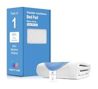 Vitality Care Washable Incontinence Bed Pad, Waterproof Mattress Protector, Absorbent Reusable Surface Protector for Adults, Children, Pets, 86 x 91 cm, White