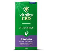 Vitality CBD 30ml Oral Spray 2400MG Extra High Strength CBD Berry Flavour