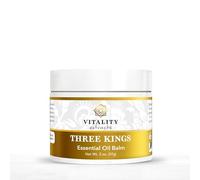Vitality Extracts Three Kings Balm - 2oz, Frankincense, Myrrh, Sandalwood, Sacred, Ultra-hydration, Relief from Discomfort, Soft Skin