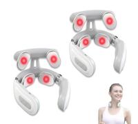 Vitality Magic Pro 2.0 Neck Massager, 2025 New 4 Head Heated Electric Portable Necks Massagers, 6 Modes & 15 Levels Deep 3D Kneading, Promotes Muscle Relaxation For Neck Back(2pcs)