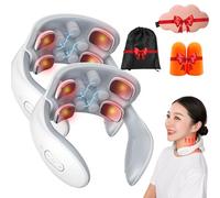 Vitality Magic Pro 2.0 Neck Massager, Upgraded My Vitality Neck Massager with Heat, Instant Necks Relief, Wireless Back Massagers with 6 Modes & 15 Levels, Posture-Enhancing for Home Office (2pc)