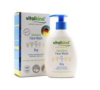 vitalkind Sensitive Face Wash Boy - Premium Natural Care for Kids Premium Natural Cosmetics for Boys by vitalkind Sensitive Facial Wash Gel for Gentle Cleansing Sensitive Facial Skin
