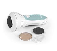 VITALmaxx Callus Remover with Suction Function, No Blades - No Risk of Injury, with 2 Attachments for Gentle & Safe Use, Wireless Operation Convenience, Battery Operated [White/Turquoise]