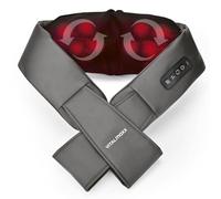 VITALmaxx Shiatsu Neck Massager with Strap for Shoulders, Neck, Back, Legs, Abdominal Muscles, Massage with Heat Function, Kneading Massage & Pressure Massage