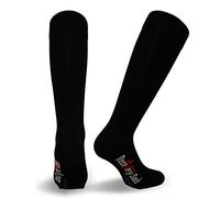 Vitalsox Italy Recovery, On Your Feet All Day TRUE Graduated Compression Socks, Silver Drystat - RVS08910 One Pair (Black, Large) - RVS08910