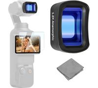VITALUXE 1.2x Anamorphotic Lens Compatible with DJI Osmo Pocket 3 / Pocket 4, Magnetic Blue Streak Effect Widescreen Cinema Lens Filter, Multi-Coated/HD Optical Glass