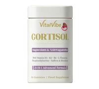 VitalVibe 25-in-1 Cortisol Manager Gummies | Magnesium Complex Gummies | with Ashwagandha, Magnesium, L-Theanine - 8 Forms of Magnesium | Vegan, Sugar-Free Daily Supplement for Men & Women