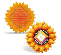 Vitalway Sunflower & Diamond 5 Year Sobriety Coin, Motivational AA Medallion for Strength, Hope, Faith, and Personal Growth, Perfect Recovery Token Sobriety Gift for Men and Women