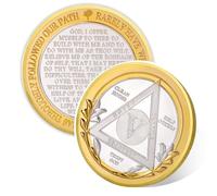 Vitalway Victory Path 5 Year Sobriety Coin, Five Year AA Recovery Chips