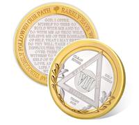 Vitalway Victory Path 7 Year Sobriety Coin, Seven Year AA Recovery Chips