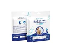 Vitalytes Rinse Free Bath Sponge -Thick & Soft Body Wipes- Disposable Mess-Free Wipe- Dry Soap Sponges- Camping,Travel & Festivals Non-Sticky Wipe - Hospital & Gym Hygiene Wipes (25 PCs)