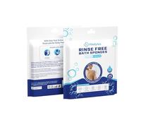 Vitalytes Rinse Free Bath Sponge -Thick & Soft Body Wipes- Disposable Mess-Free Wipes- Dry Soap Sponges- Camping,Travel & Festivals Non-Sticky Wipe - Hospital & Gym Hygiene Wipe (25 PCs)