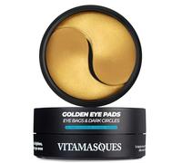 Vitamasques Golden Hydrogel Eye Pads For Puffy Eyes & Dark Circles - Refresh in 15 minutes - Formulated in Korea - 32 Pairs / 64 HydroGel Eye Pads
