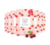 Vitamasques Korean Collagen Hydrating Face Mask Set - Vegan Face Masks Skincare Sheet with Lychee & Hyaluronic Acid, 7 Pack Moisturising Masks for Firming, Plumping & Healthy Glow
