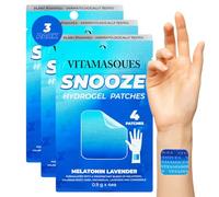 Vitamasques Sleep Patches for Adults, SnoozeMe Wellness Hydrogel Patch (3-Pack) - Sleeping Patch with Lavender, Melatonin, & Valerian Root - Cruelty-Free, Gluten-Free, & Filler-Free Sleep Patch